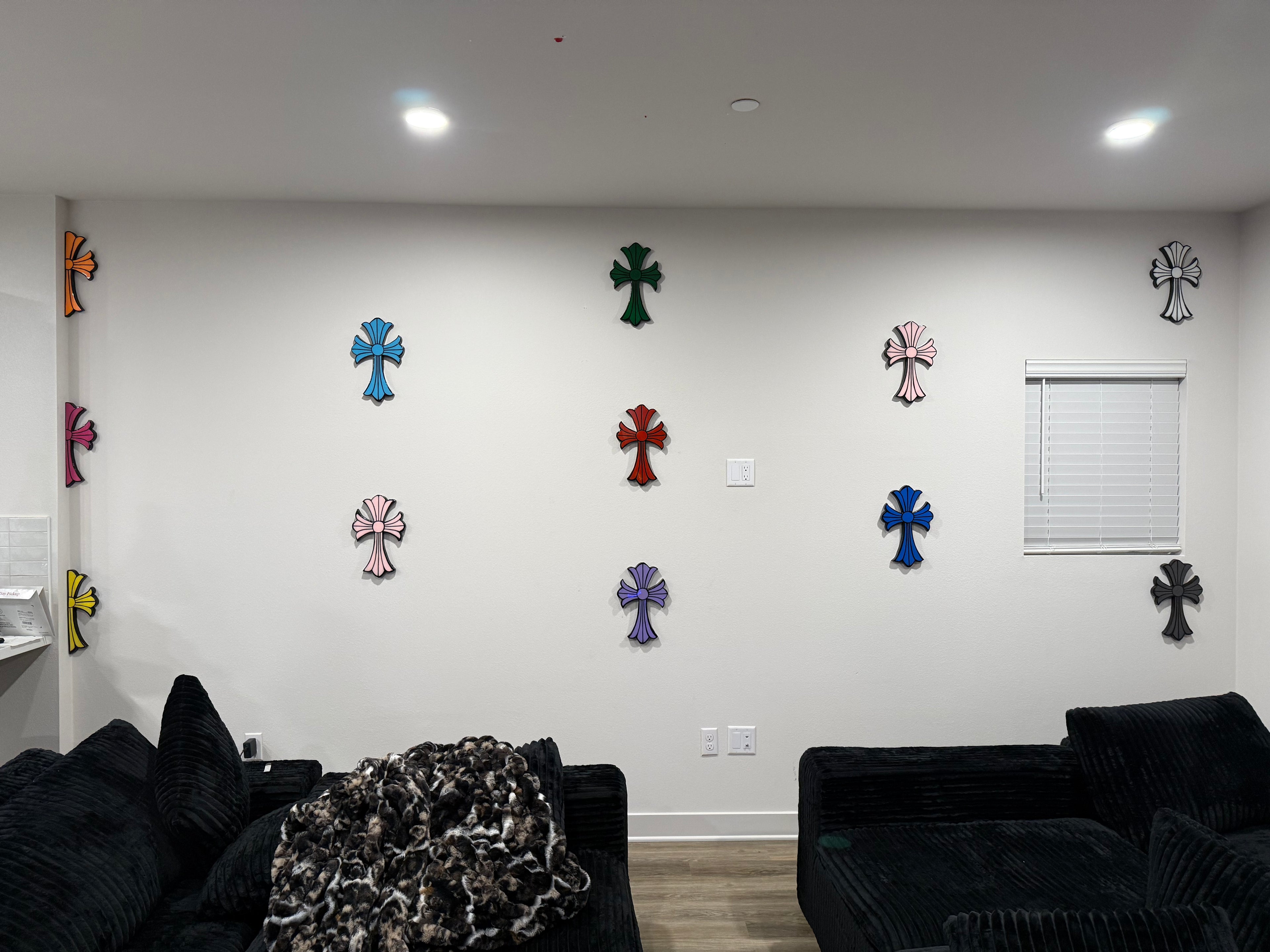 CHROME HEARTS CROSS WALL ART