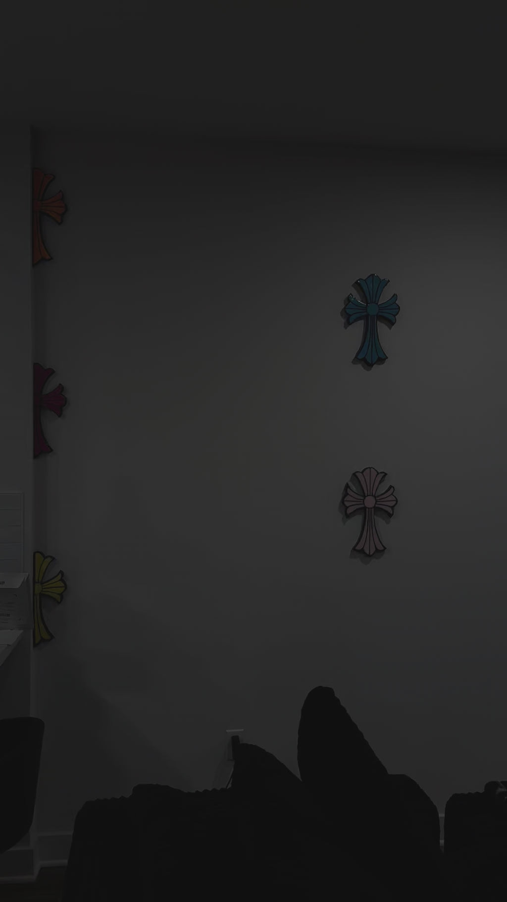 CHROME HEARTS CROSS WALL ART