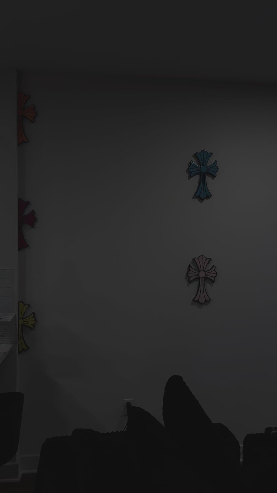 CHROME HEARTS CROSS WALL ART